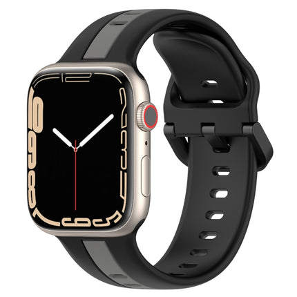 Two-Color Loop Buckle Silicone Watch Band