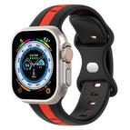 For Apple Watch Ultra 49mm / Black+Red