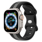 Butterfly Buckle Two-Color Silicone Watch Band, For Apple Watch Ultra 49mm, For Apple Watch Series 8&7 45mm, For Apple Watch Series 8&7 41mm - DealBuddy