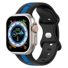 Butterfly Buckle Two-Color Silicone Watch Band