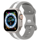 For Apple Watch Ultra 49mm / Light Grey+White