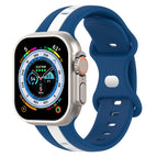 For Apple Watch Ultra 49mm / Blue+White