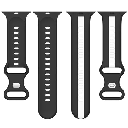 Butterfly Buckle Two-Color Silicone Watch Band