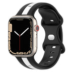 For Apple Watch Series 8&7 45mm / Black+White