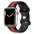 For Apple Watch Series 8&7 45mm / Black+Red