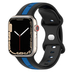 For Apple Watch Series 8&7 45mm / Black+Blue