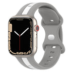 For Apple Watch Series 8&7 45mm / Light Grey+White