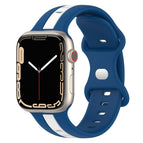 For Apple Watch Series 8&7 45mm / Blue+White