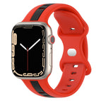 For Apple Watch Series 8&7 41mm / Red+Black