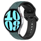 20mm Convex Loop Two-Color Silicone Watch Band