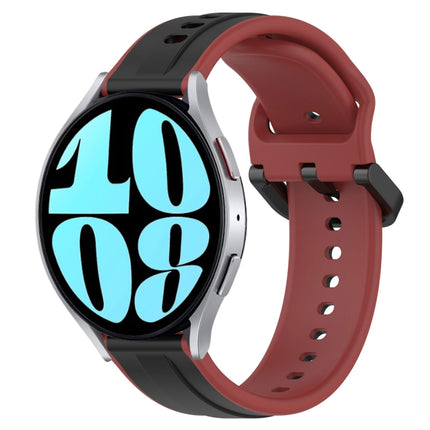 20mm Convex Loop Two-Color Silicone Watch Band, For Samsung Galaxy Watch 6 40mm, For Samsung Galaxy Watch 6 Classic 43mm - DealBuddy