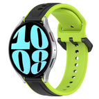 For Samsung Galaxy Watch 6 40mm / Black+Lime