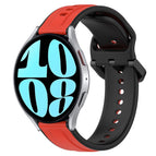 For Samsung Galaxy Watch 6 40mm / Red+Black