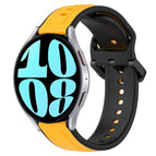 For Samsung Galaxy Watch 6 40mm / Yellow+Black