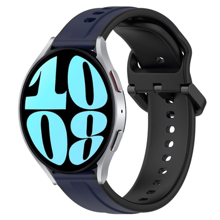 20mm Convex Loop Two-Color Silicone Watch Band, For Samsung Galaxy Watch 6 40mm, For Samsung Galaxy Watch 6 Classic 43mm - DealBuddy