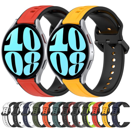 20mm Convex Loop Two-Color Silicone Watch Band