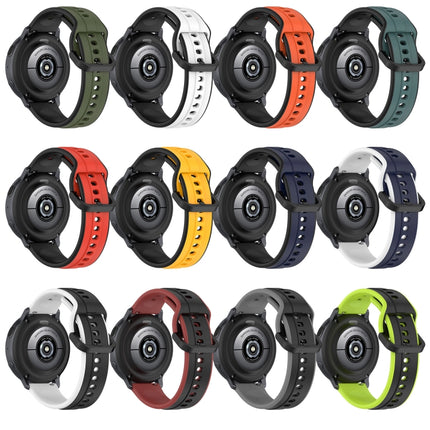 20mm Convex Loop Two-Color Silicone Watch Band