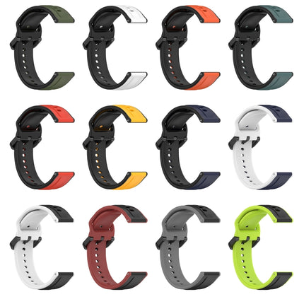 20mm Convex Loop Two-Color Silicone Watch Band