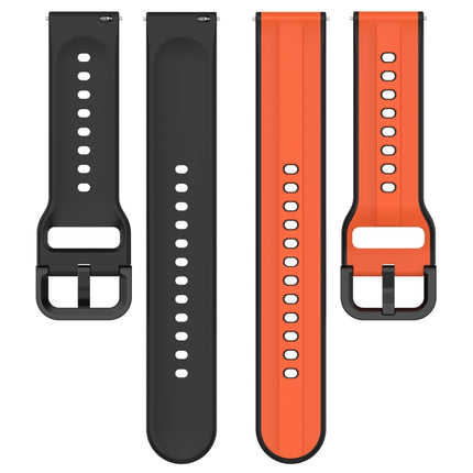 20mm Convex Loop Two-Color Silicone Watch Band