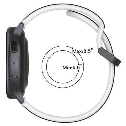 20mm Convex Loop Two-Color Silicone Watch Band