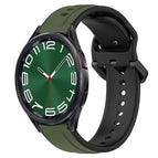 For Samsung Galaxy Watch 6 Classic 43mm / Dark Green+Black