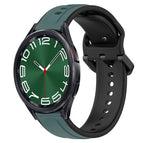 For Samsung Galaxy Watch 6 Classic 43mm / Olive Green + Black