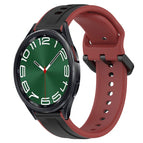 For Samsung Galaxy Watch 6 Classic 43mm / Black+Red