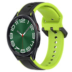 For Samsung Galaxy Watch 6 Classic 43mm / Black+Lime