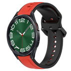 For Samsung Galaxy Watch 6 Classic 43mm / Red+Black