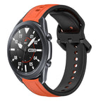 For Samsung Galaxy Watch3 45mm / Orange+Black