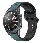 For Samsung Galaxy Watch3 45mm / Olive Green + Black