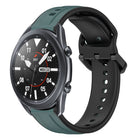 22mm Convex Loop Two-Color Silicone Watch Band, For Samsung Galaxy Watch3 45mm, For Samsung Galaxy Watch 46mm, For Samsung Gear S3 Classic, For Samsung Gear S3 Frontier - DealBuddy