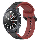 22mm Convex Loop Two-Color Silicone Watch Band, For Samsung Galaxy Watch3 45mm, For Samsung Galaxy Watch 46mm, For Samsung Gear S3 Classic, For Samsung Gear S3 Frontier - DealBuddy