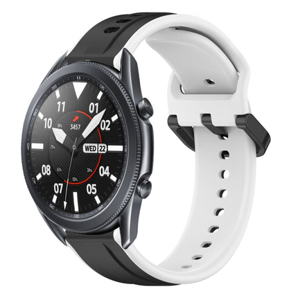 22mm Convex Loop Two-Color Silicone Watch Band, For Samsung Galaxy Watch3 45mm, For Samsung Galaxy Watch 46mm, For Samsung Gear S3 Classic, For Samsung Gear S3 Frontier - DealBuddy
