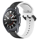 22mm Convex Loop Two-Color Silicone Watch Band, For Samsung Galaxy Watch3 45mm, For Samsung Galaxy Watch 46mm, For Samsung Gear S3 Classic, For Samsung Gear S3 Frontier - DealBuddy