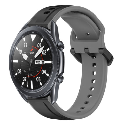 22mm Convex Loop Two-Color Silicone Watch Band, For Samsung Galaxy Watch3 45mm, For Samsung Galaxy Watch 46mm, For Samsung Gear S3 Classic, For Samsung Gear S3 Frontier - DealBuddy