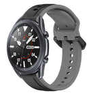 22mm Convex Loop Two-Color Silicone Watch Band, For Samsung Galaxy Watch3 45mm, For Samsung Galaxy Watch 46mm, For Samsung Gear S3 Classic, For Samsung Gear S3 Frontier - DealBuddy