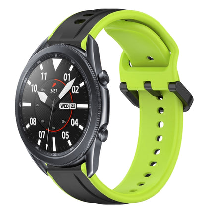 22mm Convex Loop Two-Color Silicone Watch Band, For Samsung Galaxy Watch3 45mm, For Samsung Galaxy Watch 46mm, For Samsung Gear S3 Classic, For Samsung Gear S3 Frontier - DealBuddy