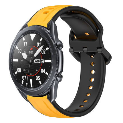 22mm Convex Loop Two-Color Silicone Watch Band, For Samsung Galaxy Watch3 45mm, For Samsung Galaxy Watch 46mm, For Samsung Gear S3 Classic, For Samsung Gear S3 Frontier - DealBuddy