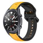 22mm Convex Loop Two-Color Silicone Watch Band, For Samsung Galaxy Watch3 45mm, For Samsung Galaxy Watch 46mm, For Samsung Gear S3 Classic, For Samsung Gear S3 Frontier - DealBuddy
