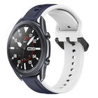 22mm Convex Loop Two-Color Silicone Watch Band, For Samsung Galaxy Watch3 45mm, For Samsung Galaxy Watch 46mm, For Samsung Gear S3 Classic, For Samsung Gear S3 Frontier - DealBuddy