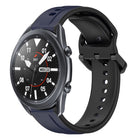 22mm Convex Loop Two-Color Silicone Watch Band, For Samsung Galaxy Watch3 45mm, For Samsung Galaxy Watch 46mm, For Samsung Gear S3 Classic, For Samsung Gear S3 Frontier - DealBuddy