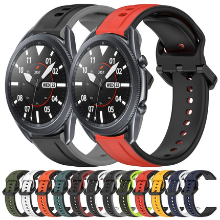 22mm Convex Loop Two-Color Silicone Watch Band