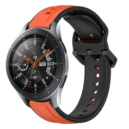 22mm Convex Loop Two-Color Silicone Watch Band, For Samsung Galaxy Watch3 45mm, For Samsung Galaxy Watch 46mm, For Samsung Gear S3 Classic, For Samsung Gear S3 Frontier - DealBuddy