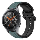 For Samsung Galaxy Watch 46mm / Olive Green + Black