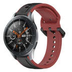 For Samsung Galaxy Watch 46mm / Black+Red