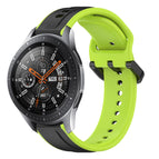 For Samsung Galaxy Watch 46mm / Black+Lime