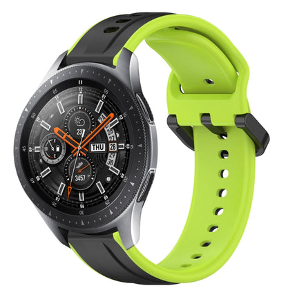 22mm Convex Loop Two-Color Silicone Watch Band, For Samsung Galaxy Watch3 45mm, For Samsung Galaxy Watch 46mm, For Samsung Gear S3 Classic, For Samsung Gear S3 Frontier - DealBuddy