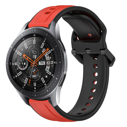22mm Convex Loop Two-Color Silicone Watch Band, For Samsung Galaxy Watch3 45mm, For Samsung Galaxy Watch 46mm, For Samsung Gear S3 Classic, For Samsung Gear S3 Frontier - DealBuddy