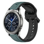 For Samsung Gear S3 Classic / Olive Green + Black